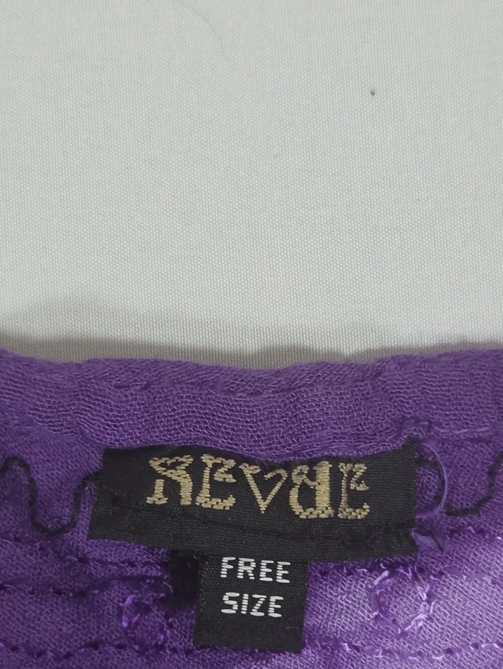 Revue Women's Purple Tie Dye Rayon Sleeveles Boho Festival Hippie